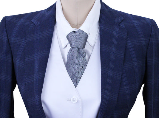 Day Suit Becker Brothers Navy Windowpane