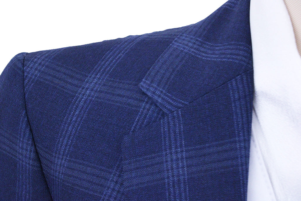 Day Suit Becker Brothers Navy Windowpane