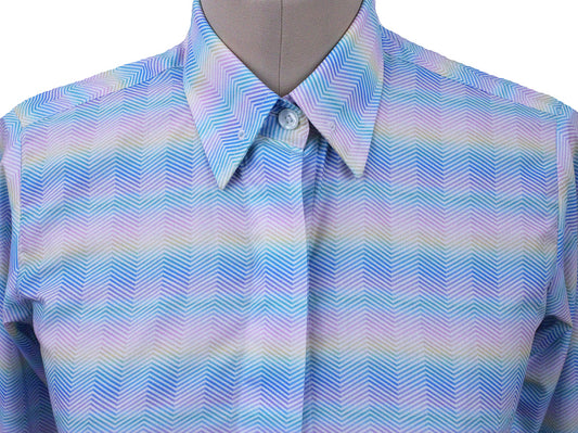 Shirt Issued By Ellie May Rainbow Wave