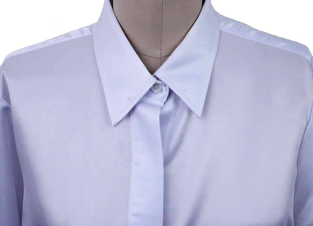 Shirt Issued By Ellie May White Satin