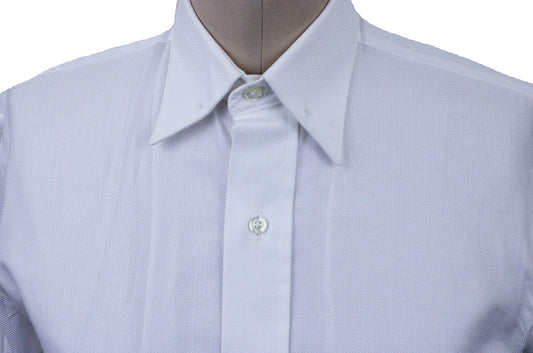 Shirt Becker Brothers White Herringbone