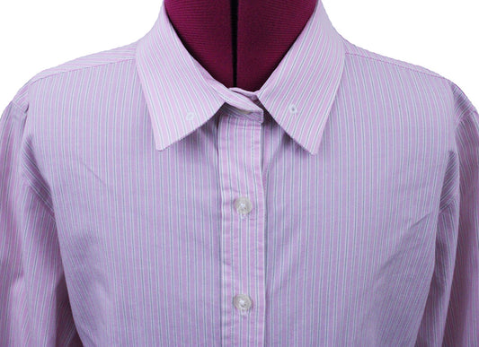 Shirt Hartmeyer Pink with Taupe Pinstripe