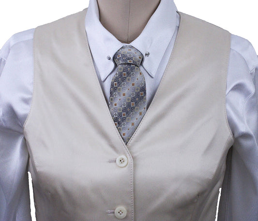 Vest Issued By Ellie May Butter Yellow Satin
