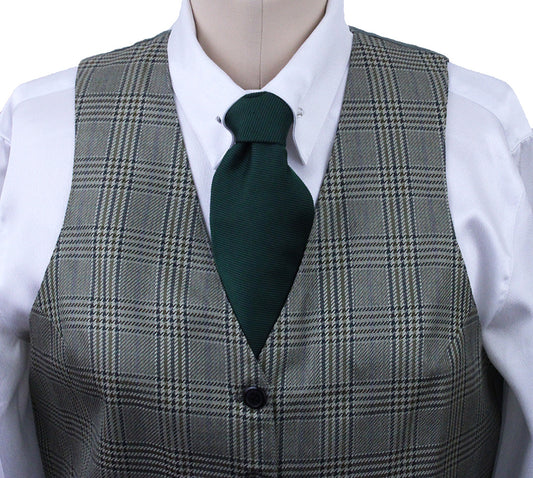 Vest Carl Meyers Sage with Gold and Navy Glenplaid