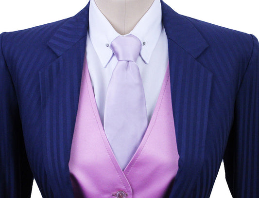 Day Suit Becker Brothers Medium Blue Shadow Stripe with TWO JODS