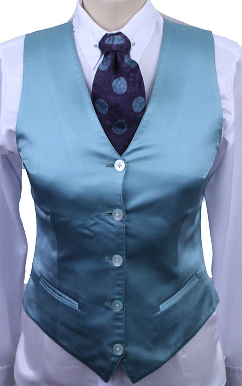 Vest DeRegnaucourt Aqua Satin