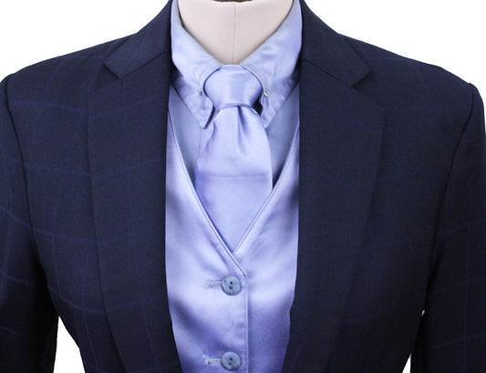 Day Suit Issued By Ellie May Navy with Blue Windowpane