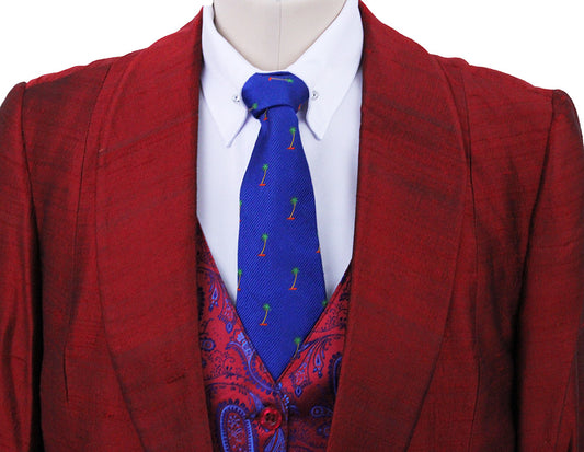 Day Coat Chavez Red Silk