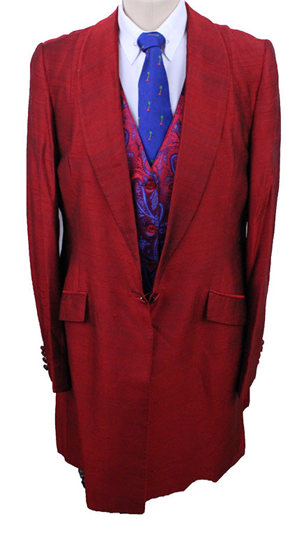 Day Coat Chavez Red Silk
