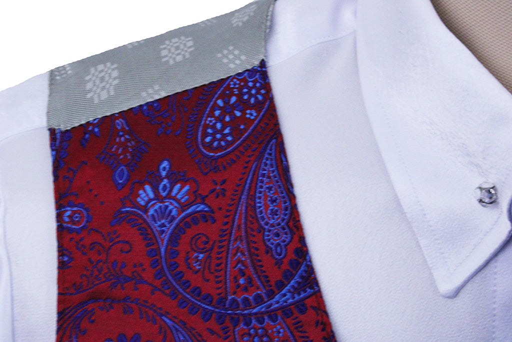 Vest Hartmeyer Red and Blue Paisley