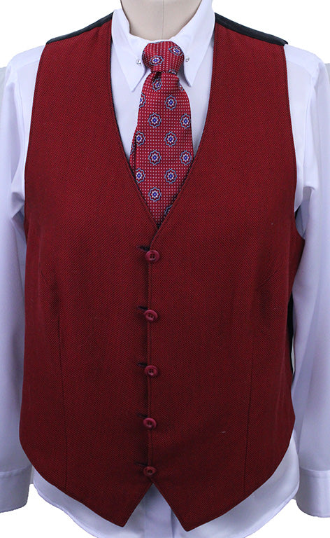 Vest Reversible Blue Wave and Red Nailhead