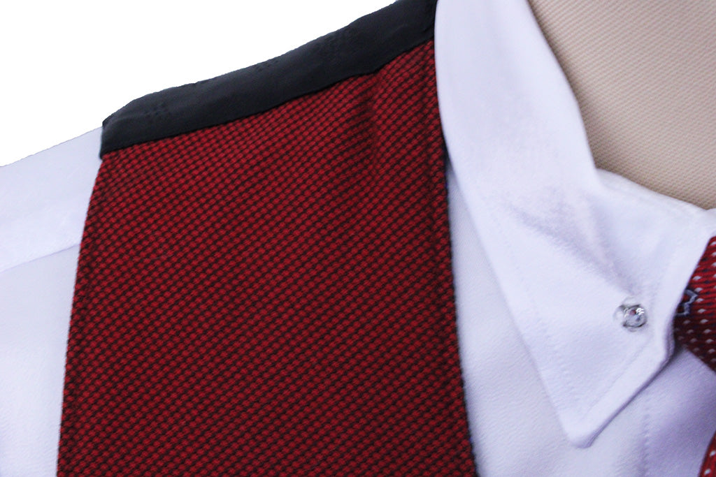 Vest Reversible Blue Wave and Red Nailhead