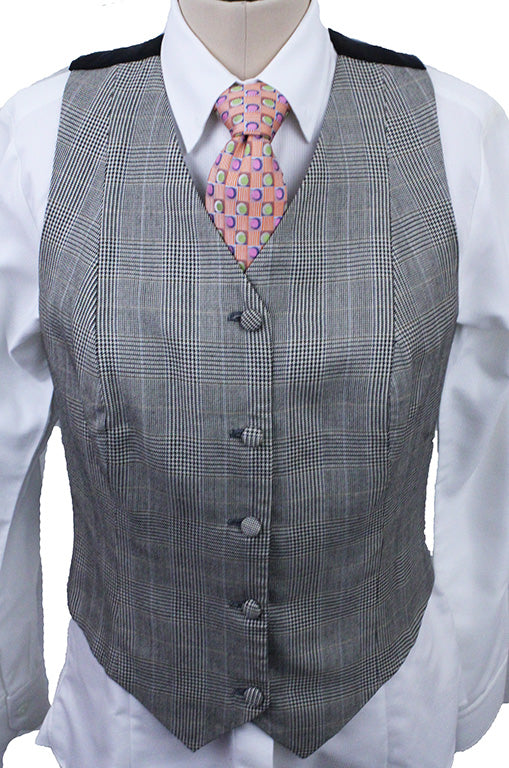 Vest Chavez Tan and Black Glenplaid