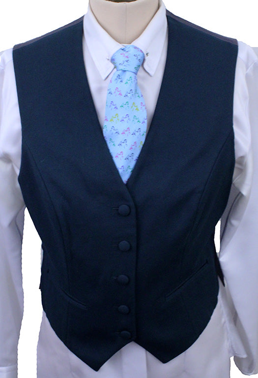 Vest Reversible Red Pinstripe and Navy