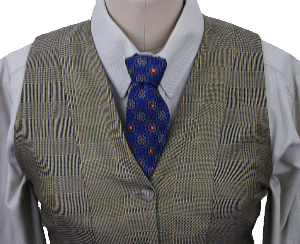 Vest Show Season Tan Glenplaid