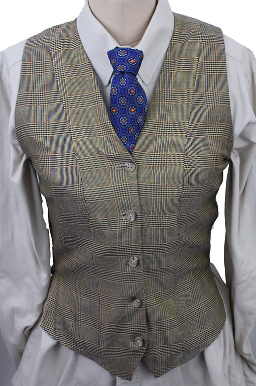Vest Show Season Tan Glenplaid