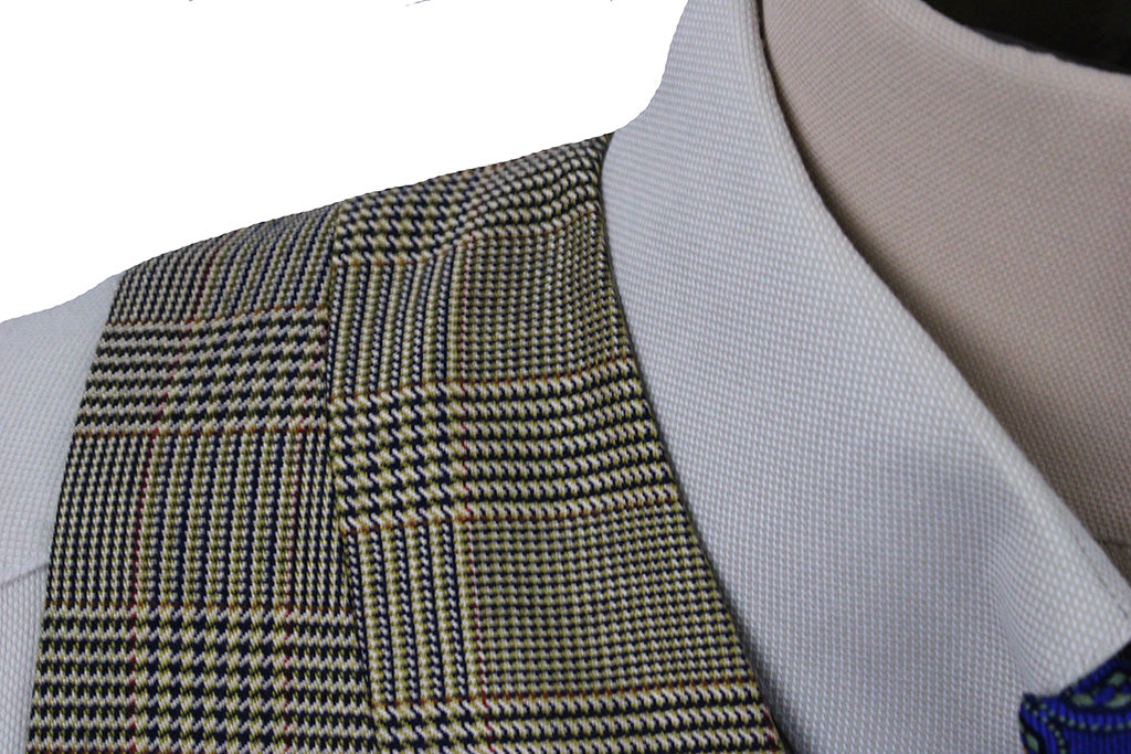 Vest Show Season Tan Glenplaid