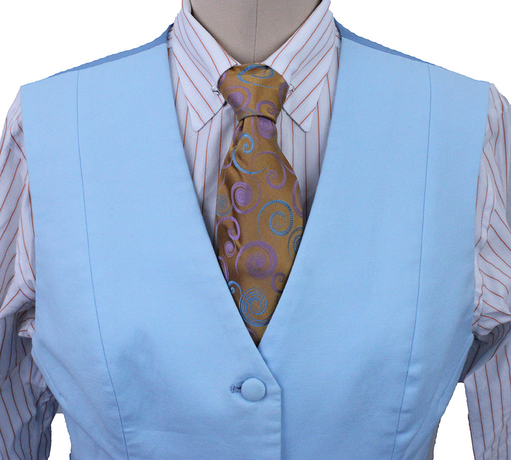 Vest Marsha DeArriaga Light Blue