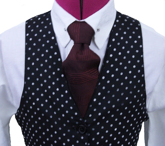 Vest DeRegnaucourt Black and White Polka Dot