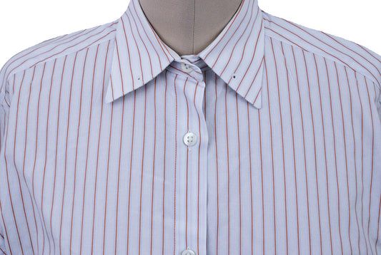 Shirt Becker Brothers Light Blue with Orange Stripe