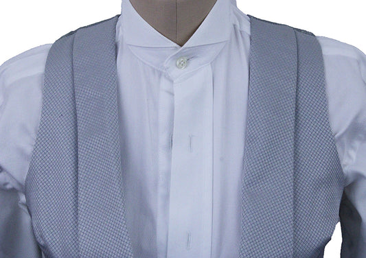 Formal Vest Becker Brothers Silver Diamond Sheen