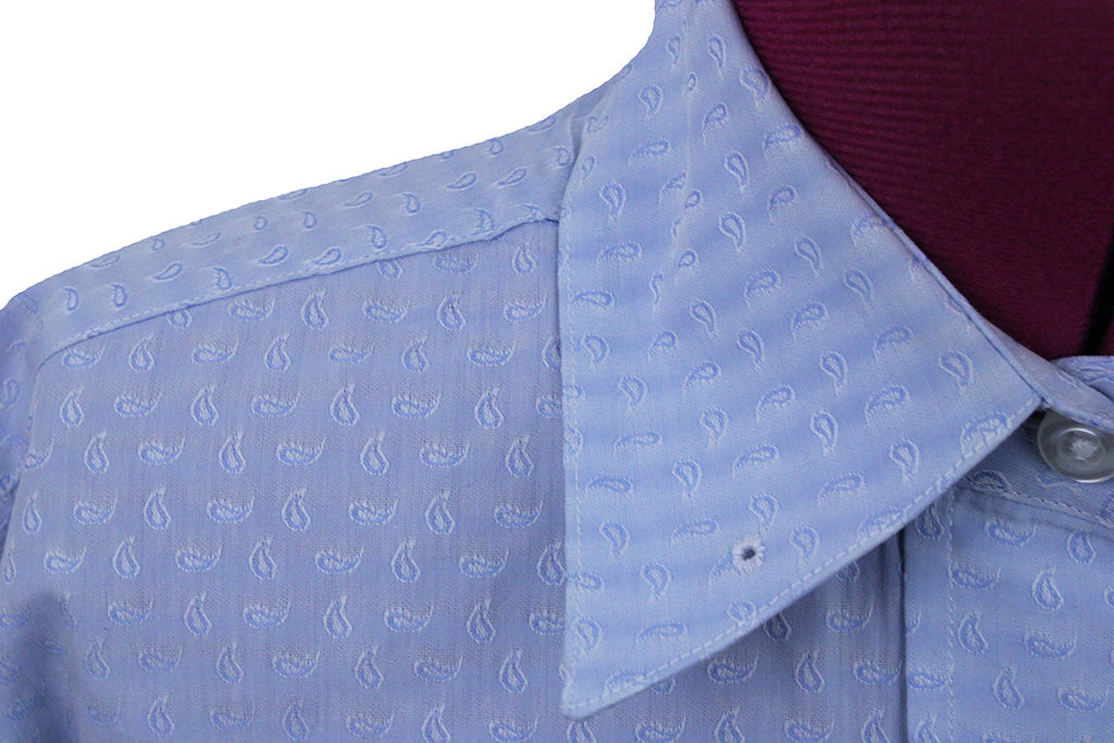 Shirt Becker Brothers Light Blue Paisley