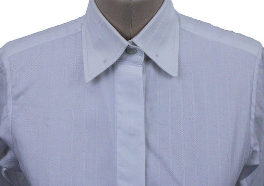 Shirt Issued By Ellie May White Herringbone
