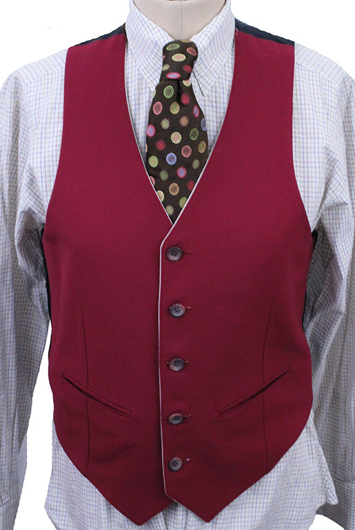 Vest LeCheval Reversible Red and Ivory