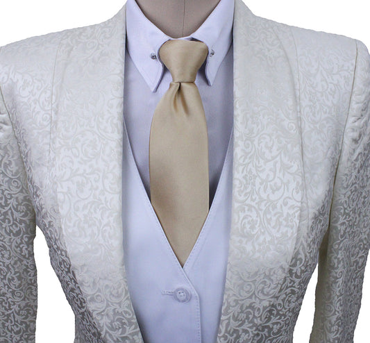 Day Coat Frierson Ivory Sheen Brocade