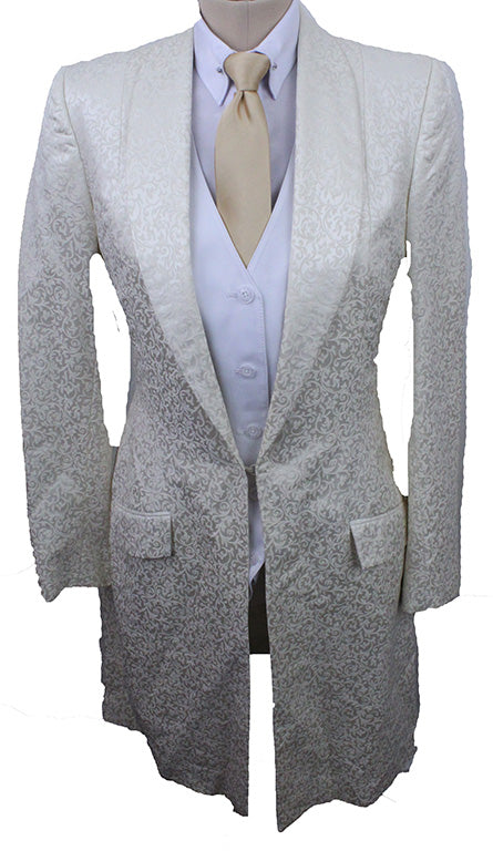 Day Coat Frierson Ivory Sheen Brocade
