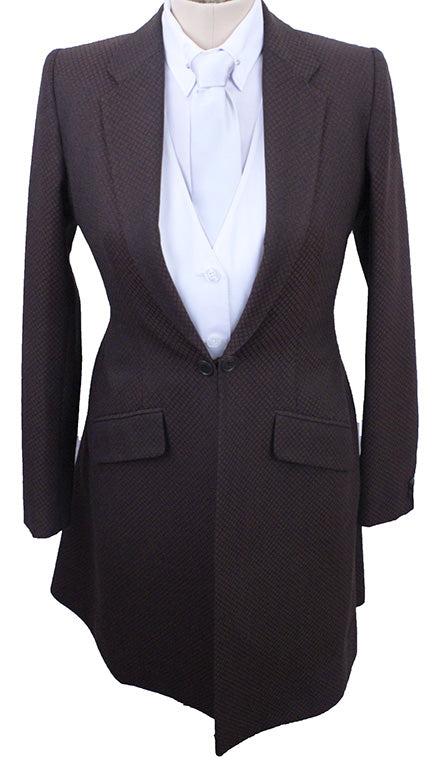 Day Suit Becker Brothers Brown and Black Diamond