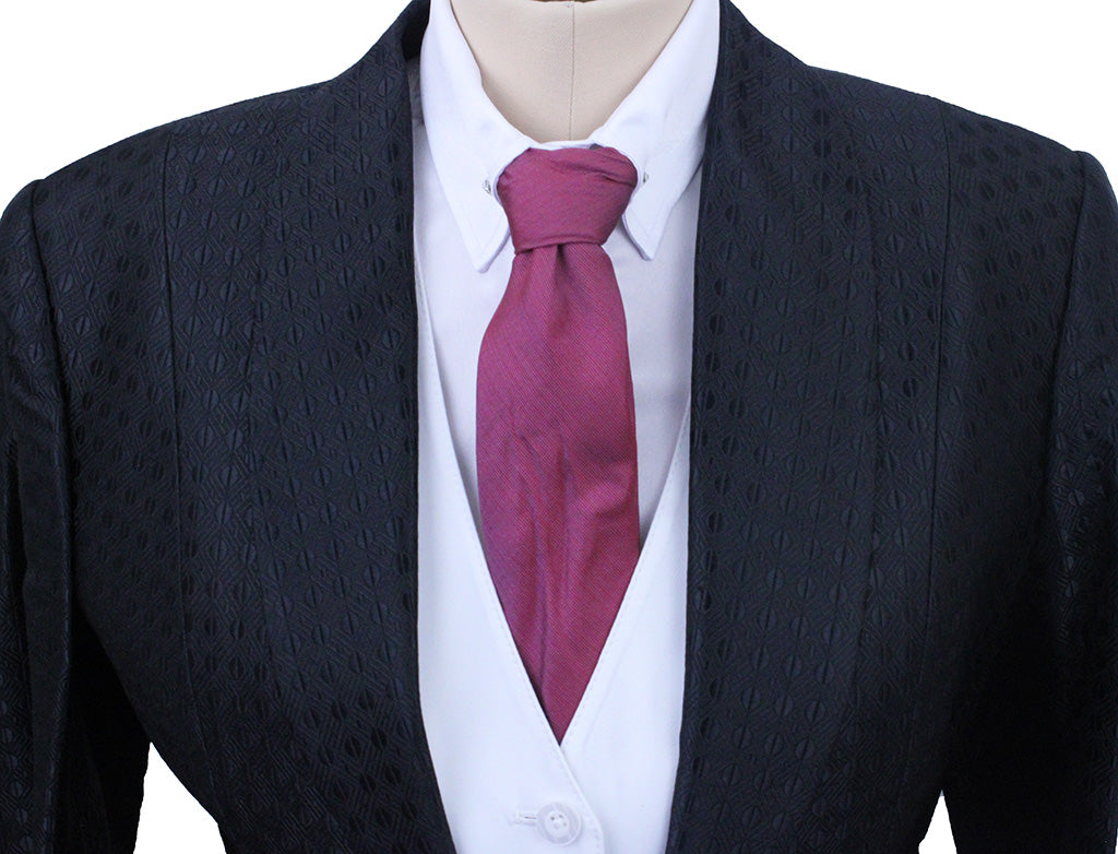 Day Coat Custom Black Circle Sheen Brocade