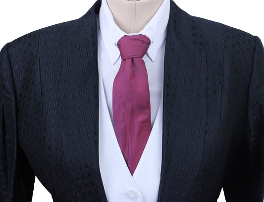 Day Coat Custom Black Circle Sheen Brocade