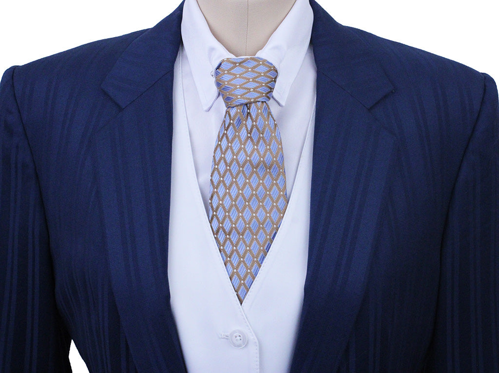 Day Suit Show Season Medium Blue Shadow Stripe