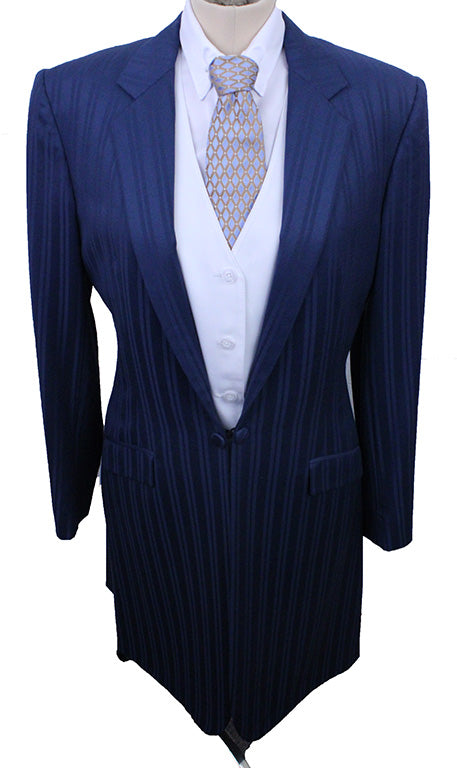 Day Suit Show Season Medium Blue Shadow Stripe