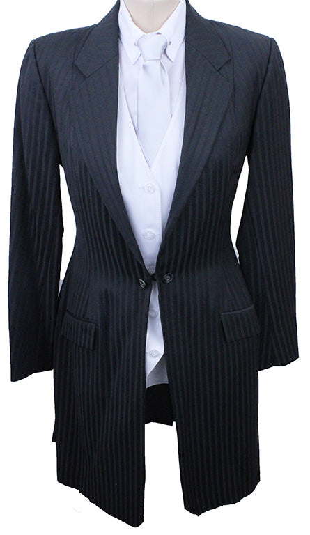 Day Suit Frierson Charcoal and Black Shadow Stripe