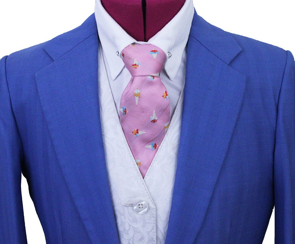Day Suit Becker Brothers Light Blue Herringbone