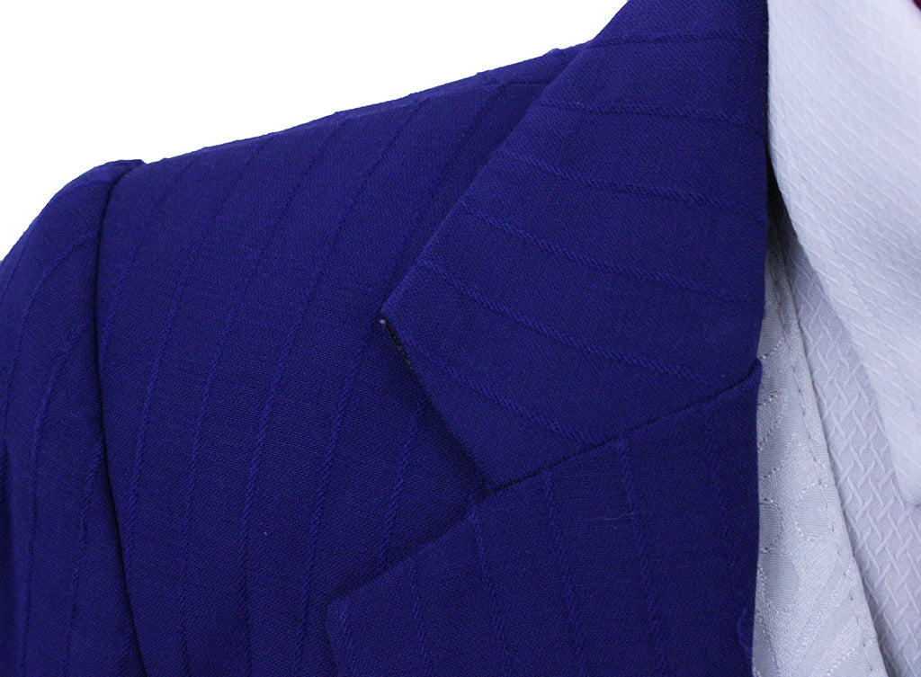 Day Suit Frierson Medium Blue Thin Shadow Stripe