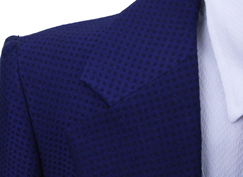 Day Suit Becker Brothers Medium Blue with Black Shadow Square