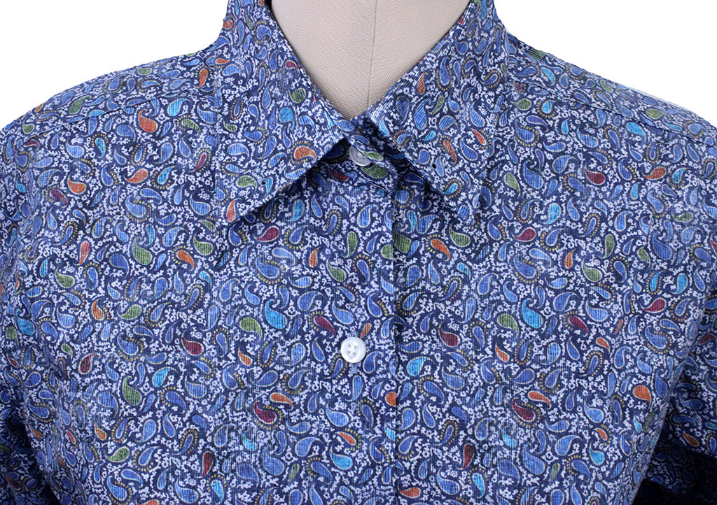 BRAND NEW! Show Season Blue Paisley