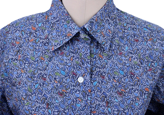 BRAND NEW! Show Season Blue Paisley