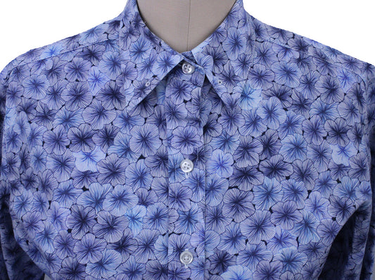 Shirt Becker Brothers Blue Floral Paisley