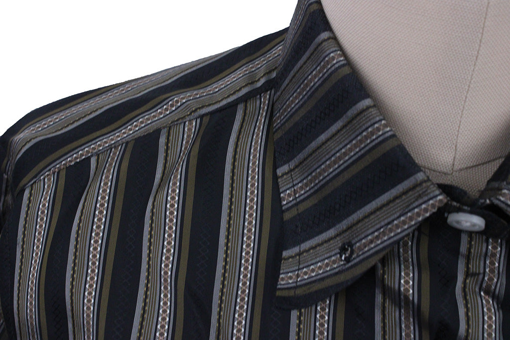 BRAND NEW! Show Season Black and Taupe Sateen Shirt