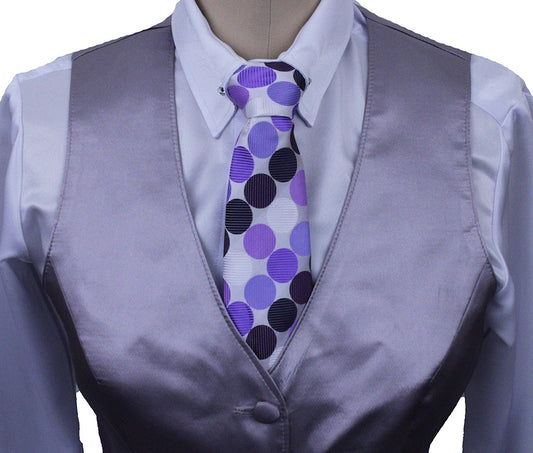 BRAND NEW! Show Season Lavender Satin Vest