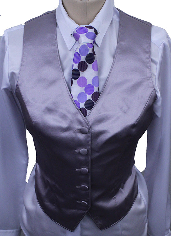 BRAND NEW! Show Season Lavender Satin Vest
