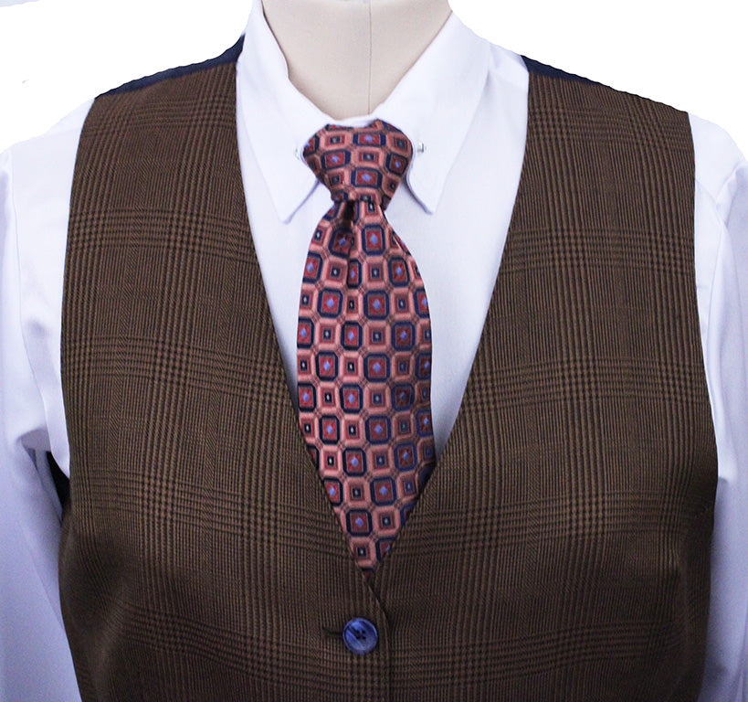 Vest DeRegnaucourt Copper Glenplaid