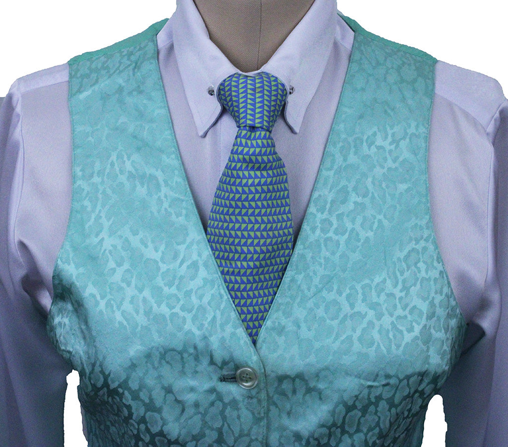 Vest Becker Brothers Mint Cheetah Print