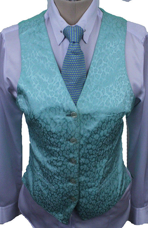 Vest Becker Brothers Mint Cheetah Print