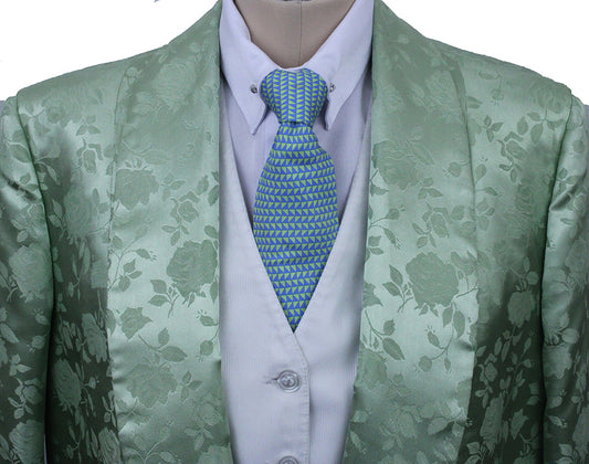 BRAND NEW! Show Season Spring Green Floral Brocade