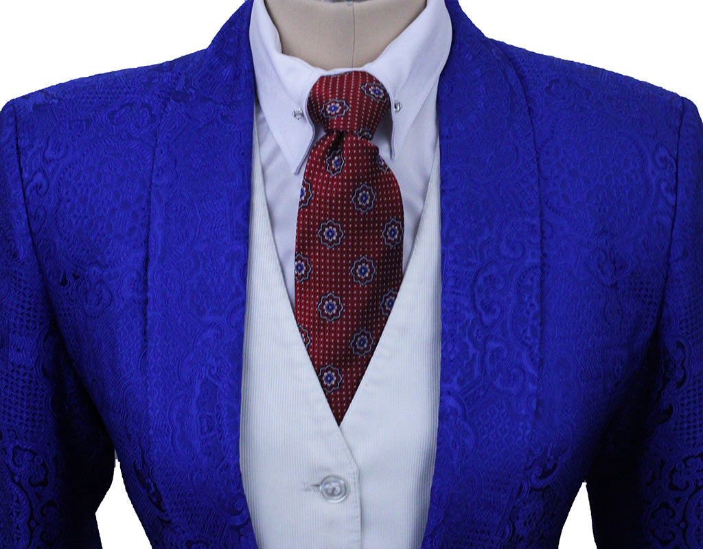 Day Coat Custom Sapphire Brocade